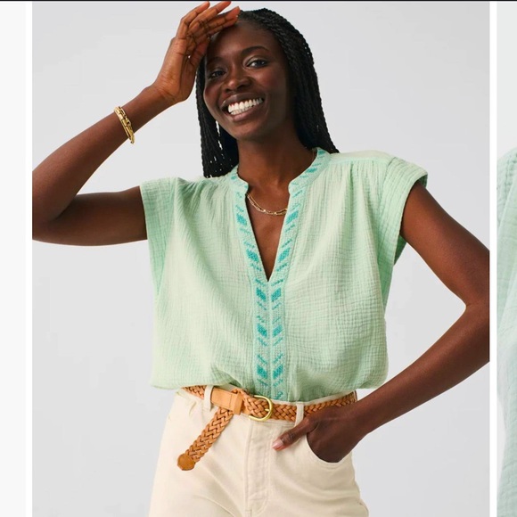 Faherty Tops - NWT Faherty Lucia Top